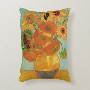 Vase with Twelve Sunflowers by Vincent van Gogh Decorative Cushion