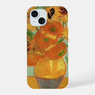 Vase with Twelve Sunflowers by Vincent van Gogh iPhone 15 Case