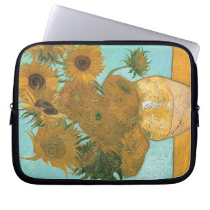 Vase with Twelve Sunflowers by Vincent van Gogh Laptop Sleeve