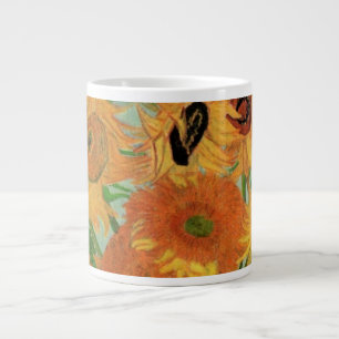 Vase with Twelve Sunflowers by Vincent van Gogh Large Coffee Mug
