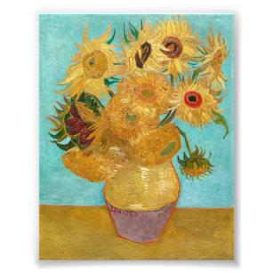 Vase with Twelve Sunflowers by Vincent Van Gogh  Photo Print