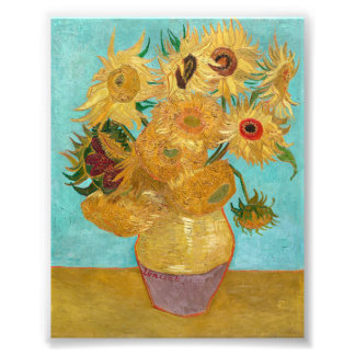 Vase with Twelve Sunflowers by Vincent Van Gogh Photo Print