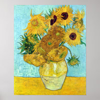 Vase With Twelve Sunflowers By Vincent Van Gogh