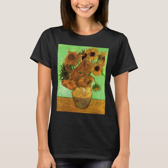 Vase with Twelve Sunflowers by Vincent van Gogh T-Shirt (Front)