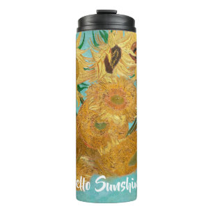 Vase with Twelve Sunflowers by Vincent Van Gogh  Thermal Tumbler