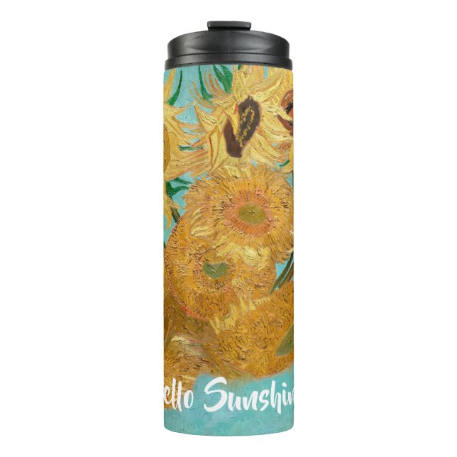 Vase with Twelve Sunflowers by Vincent Van Gogh  Thermal Tumbler (Front)