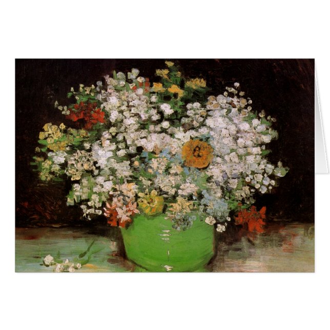 Vase with Zinnia Flowers by Vincent van Gogh (Front Horizontal)