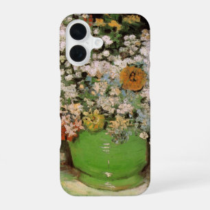 Vase with Zinnia Flowers by Vincent van Gogh iPhone 16 Case