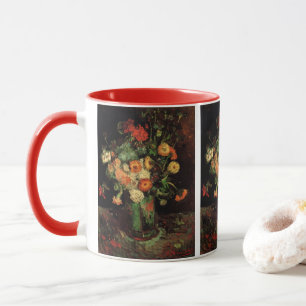Vase with Zinnias and Geraniums, Vincent van Gogh Mug