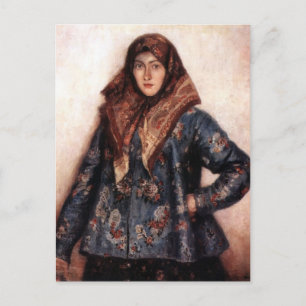 Vasily Surikov- Portrait of L. T. Matorina Postcard