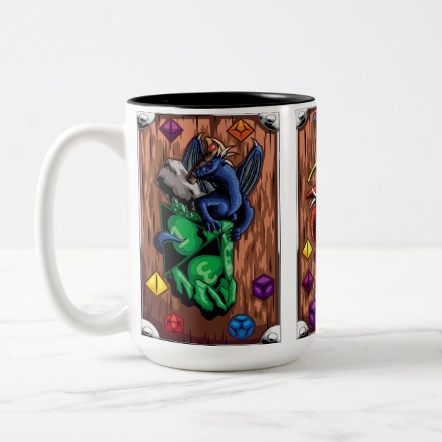 Vaso del Amo del Juego Two-Tone Coffee Mug (Left)