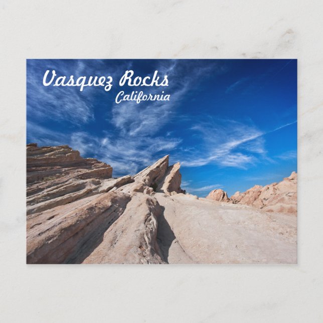 Vasquez Rocks county park near los angeles Postcard (Front)