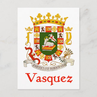 Vasquez Shield of Puerto Rico Postcard