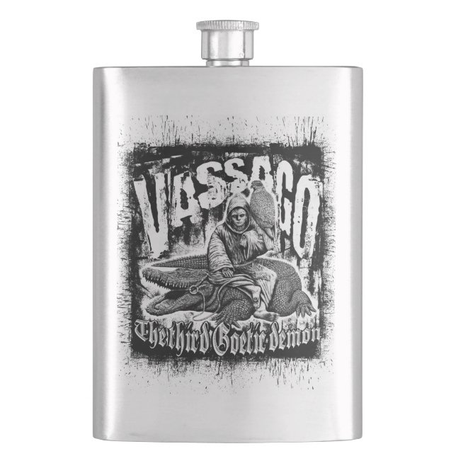 Vassago Hip Flask (Front)