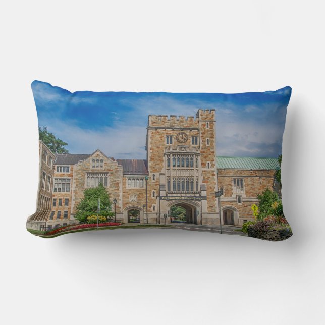 Vassar College Main Entrance in NY Lumbar Cushion (Front)