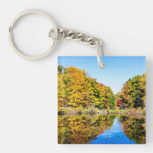 Vassar Farms Pond Key Ring