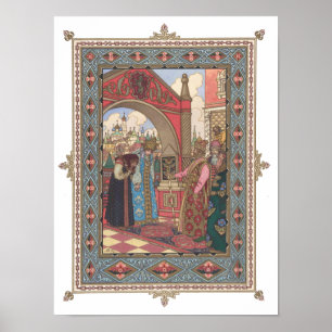 Vassilissa & Grandmother before the Tsar Poster