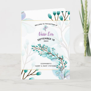 Vasso Greek Orthodox Church Baptism Program Programme