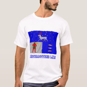 Västerbottens län waving flag with name T-Shirt