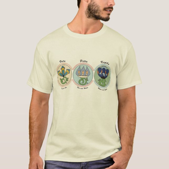 Vata-Pitta-Kapha Doshas T-Shirt (Front)