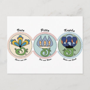Vata-Pitta-Kapha Postcard