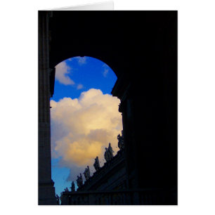 vatican arch with clouds