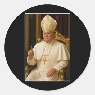 Vatican Christian A New Pope Funny Political  Classic Round Sticker