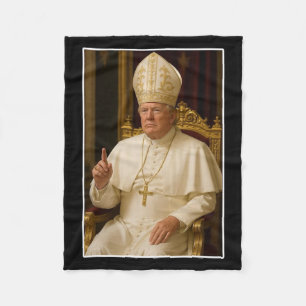 Vatican Christian A New Pope Funny Political Fleece Blanket