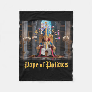 Vatican Christian Pope Of Politics Fleece Blanket
