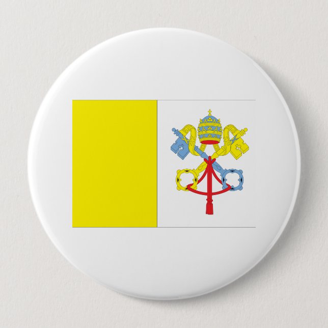 Vatican City 10 Cm Round Badge (Front)