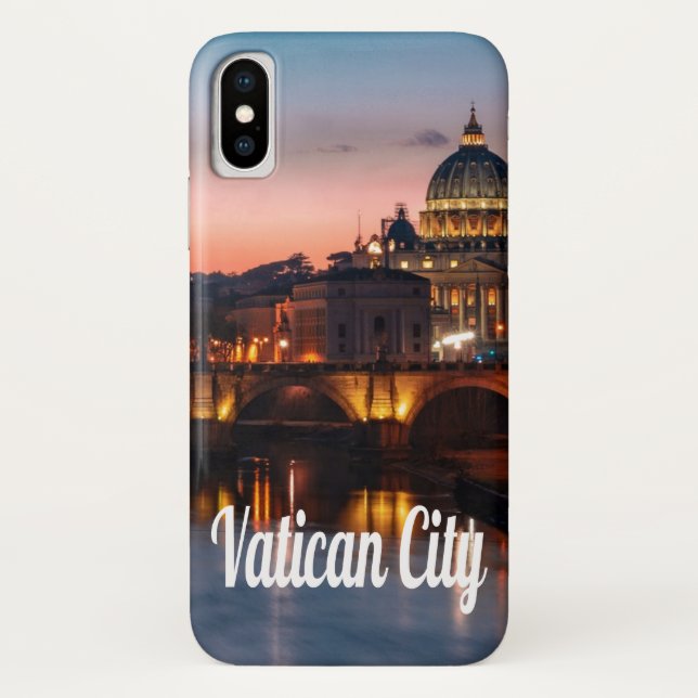 Vatican City At Night Roman Catholic Church Case-Mate iPhone Case (Back)