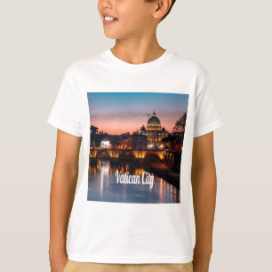 Vatican City At Night Roman Catholic Church T-Shirt