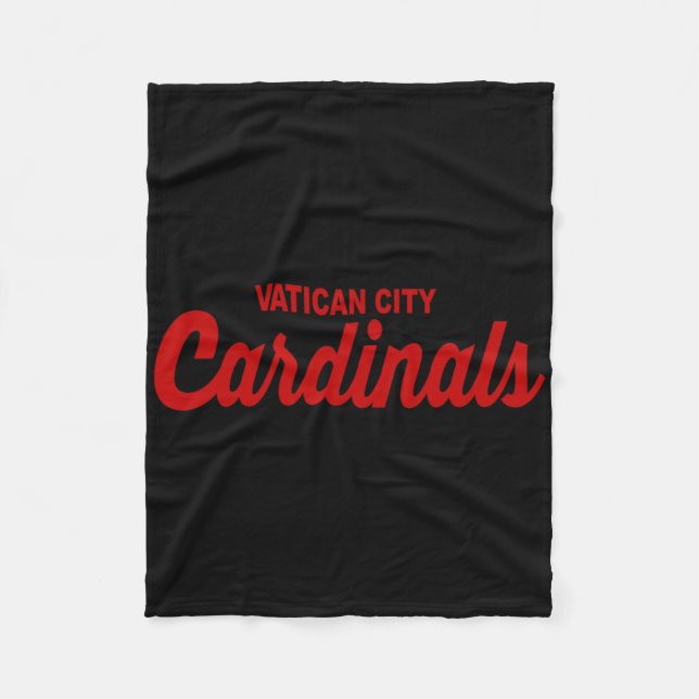 Vatican City Cardinals Funny Catholic Pope Sports  Fleece Blanket (Front)