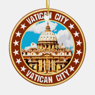Vatican City                                       Ceramic Tree Decoration