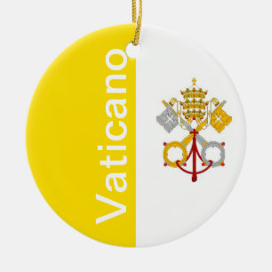 Vatican City Ceramic Tree Decoration