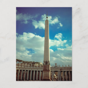 Vatican city column postcard