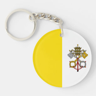 Vatican City Flag Key Ring