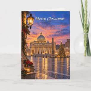 Vatican City Merry Christmas Holiday Card