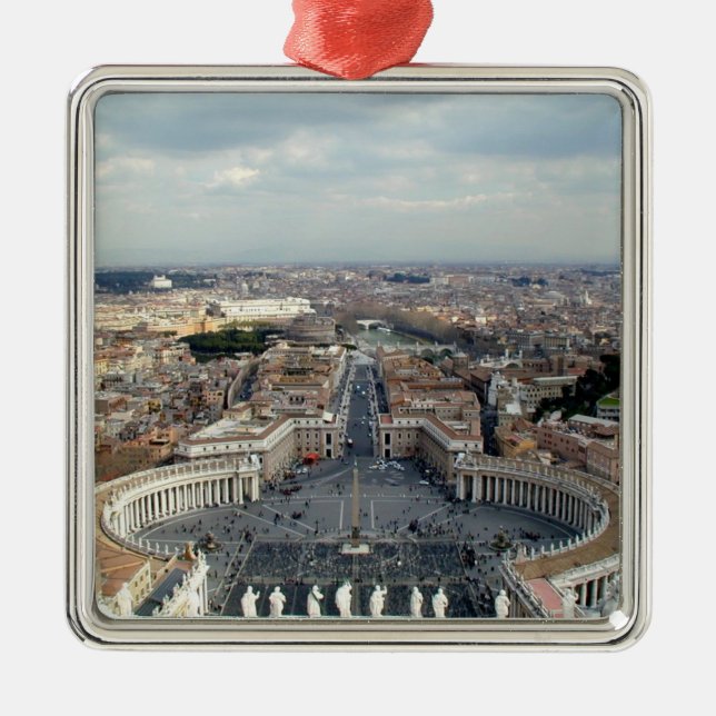 Vatican City Metal Tree Decoration (Front)