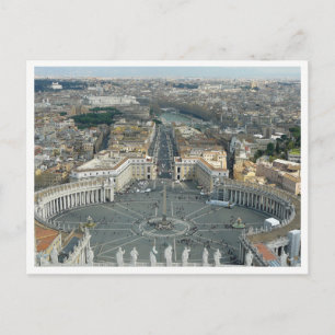 Vatican City panoramic view postcard