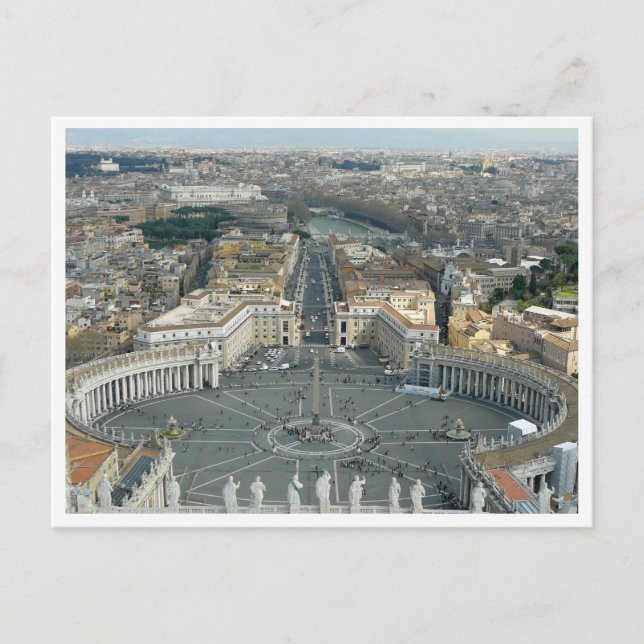 Vatican City panoramic view postcard (Front)