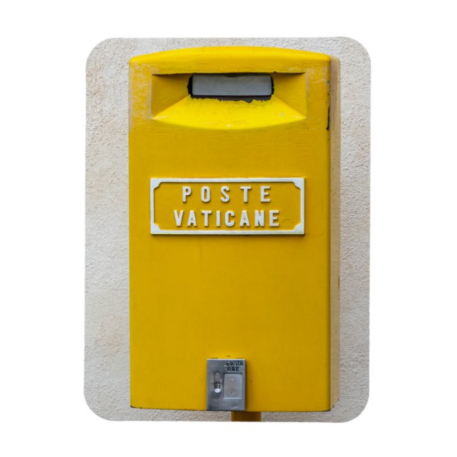 Vatican City post box view fridge magnet (Vertical)