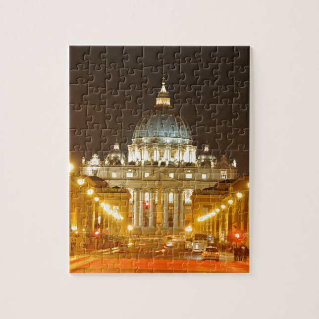 Vatican city, Rome, Italy at night Jigsaw Puzzle (Vertical)