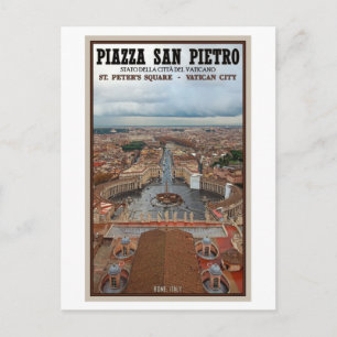 Vatican City - St Peters Square View Postcard