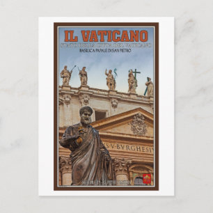 Vatican City Statues Postcard