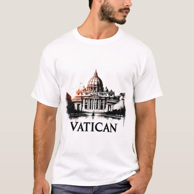 Vatican City Travel Vintage T-Shirt (Front)