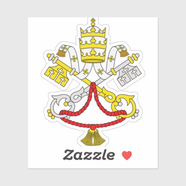 Vatican Coat of Arms Premium Fine Art Emblem (Sheet)