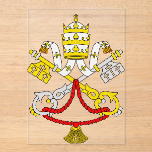 Vatican Coat of Arms Premium Fine Art Emblem Acrylic Invitations
