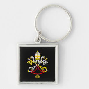 Vatican Coat of Arms Premium Fine Art Emblem Key Ring
