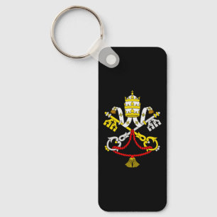 Vatican Coat of Arms Premium Fine Art Emblem Key Ring